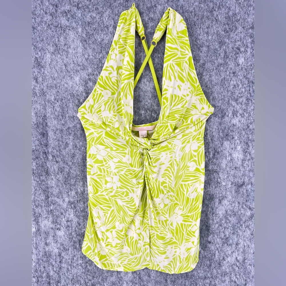 Victoria's Secret Soft Women Strap Sleeve Nylon Pull On Camisole Top Green S